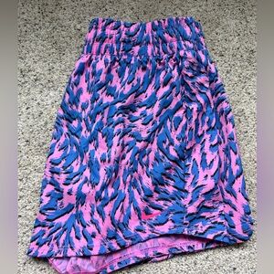 Nike One Pink and Blue Animal Print Shorts